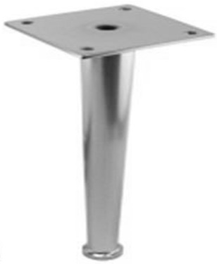 [SL25A-S] SOFA STEEL LEG SL25A - SILVER