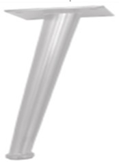 [SL25B-S] SOFA STEEL LEG SL25B - SILVER