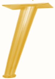 [SL35B-G] SOFA STEEL LEG SL35B -G -- CURVED STYLE