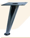 [SL35B-K] SOFA STEEL LEG SL35B-BLACK