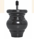[WL100-2B] SOFA WOODEN LEG WL100-2 -- BLACK