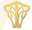 [SL11G] GOLDEN STEEL LEG 13CM - DESIGN SL11-GOLD