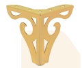 [SL120G] SOFA STEEL LEG SL120 - GOLD