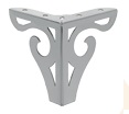 [SL120S] SOFA STEEL LEG SL120 - SILVER