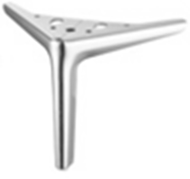 [SL215-S] SOFA STEEL LEG SL215 - SILVER (15CM)