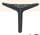 [SL215-B] SOFA STEEL LEG SL215 - BLACK (15CM)