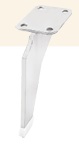 [SL1301-S] SOFA STEEL LEG SL1301 - SILVER (13CM)