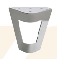 [SL1307-S] METAL SOFA LEG SL1307 - SILVER