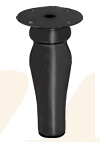 [SL1506-K] SOFA STEEL LEG SL1506 - BLACK (15CM)