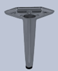 [SL1507-K] SOFA STEEL LEG SL1507- BLACK