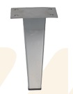 [SL1510-S] METAL SOFA LEG SL1510 - SILVER (15CM)