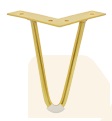 [SL1514-G] METAL SOFA LEG SL1514 - GOLD
