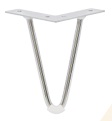 [SL1514-S] METAL SOFA LEG SL1514 - SILVER
