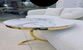 [TAB-26] CENTER TABLE - METAL & STONE DESIGN TAB-26