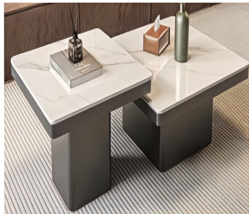 [CT-04] 2 PCS SUARE CENTER TABLE 90*90*40 & 60*60*55  - CT-04