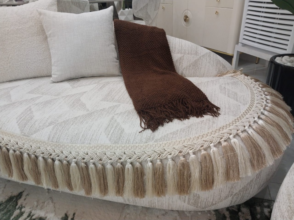 [EGYTRM-BIG] EGYPTIAN SOFA TRIMMING BIG LACE COL MIX