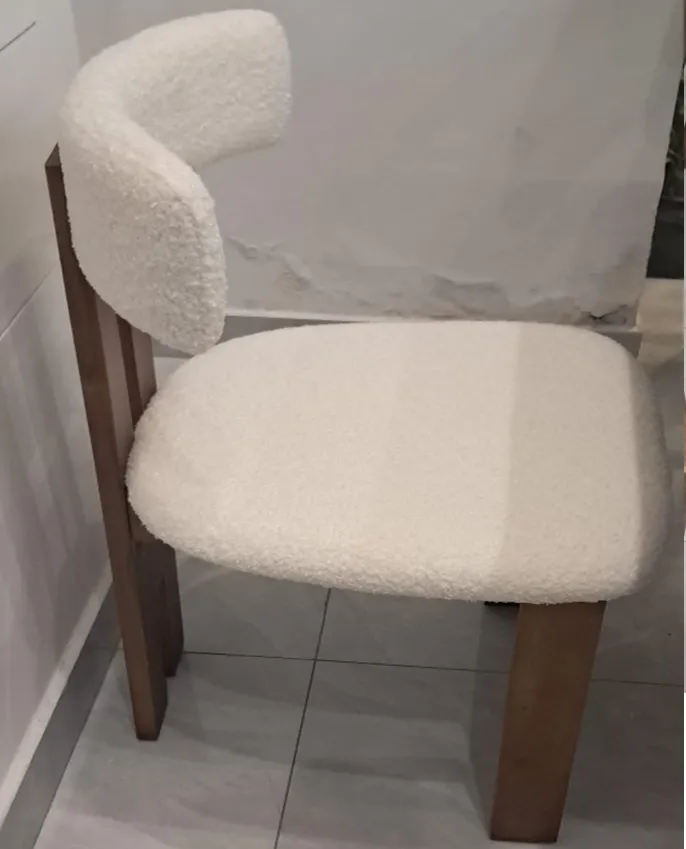 [DC-WALNUT] Dining Chair - WALNUT/ASH FABRIC-45*53*78CM
